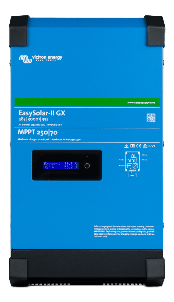 Victron Energy EasySolar-II 48V 3000VA 35-32 MPPT 250/70 GX Invertteri/Laturi/MPPT